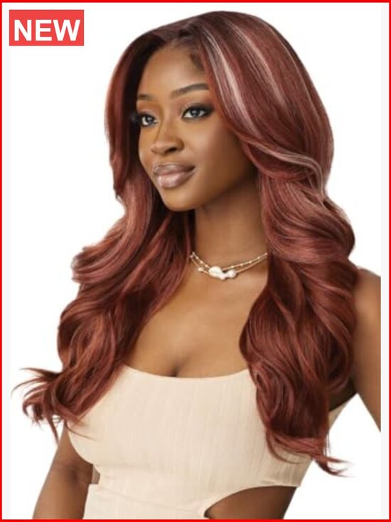 Synthetic Lace Front Wig with Melted Hairline, Glueless, Wavy 150% Density main image 6